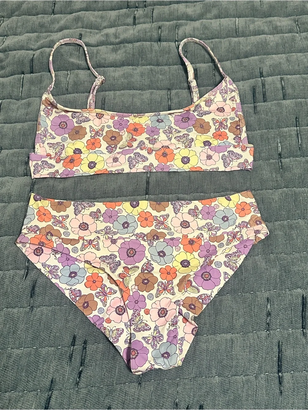 Frankie's Bikinis Mariposa Floral Butterfly Swimwear Set
